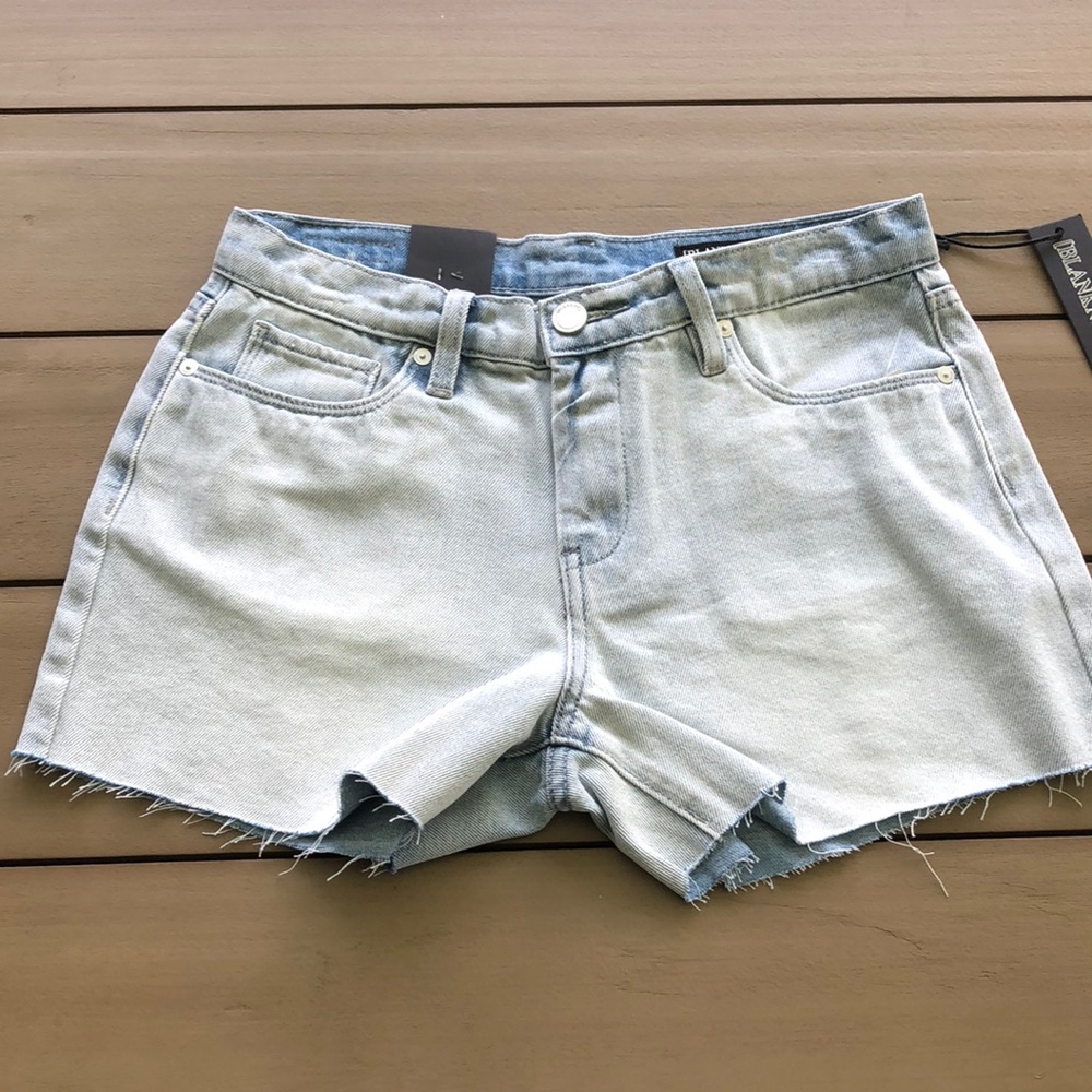 Blanknyc bleached Fulton jean shorts cut off NWT